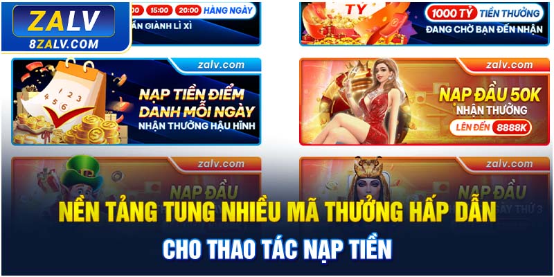 Nền tảng tung nhiều mã thưởng hấp dẫn 